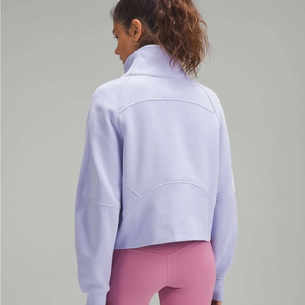 Lululemon Athletica Scuba funnel Half-Zip Lilac Smoke - Picture 2 of 5
